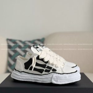 ¡¸#4533¡¹Maison Mihara Yasuhiro x  AMIRI Skel- Top Low canvas shoes