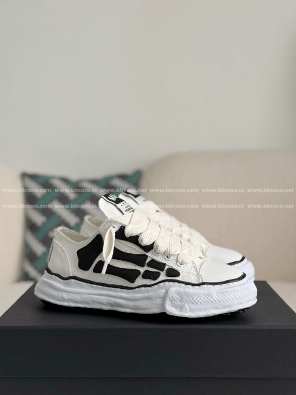 ¡¸#4533¡¹Maison Mihara Yasuhiro x  AMIRI Skel- Top Low canvas shoes