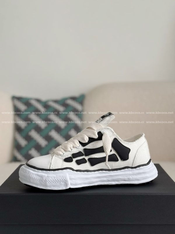 ¡¸#4533¡¹Maison Mihara Yasuhiro x  AMIRI Skel- Top Low canvas shoes - Image 4