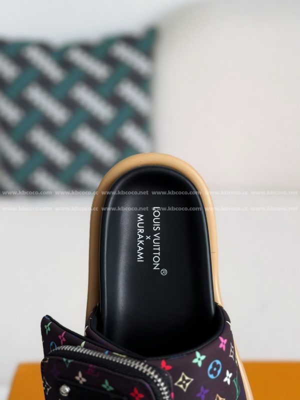 「#4559」LOUIS VUITTON x MURAKAMI Leather Flip Flops - Image 8