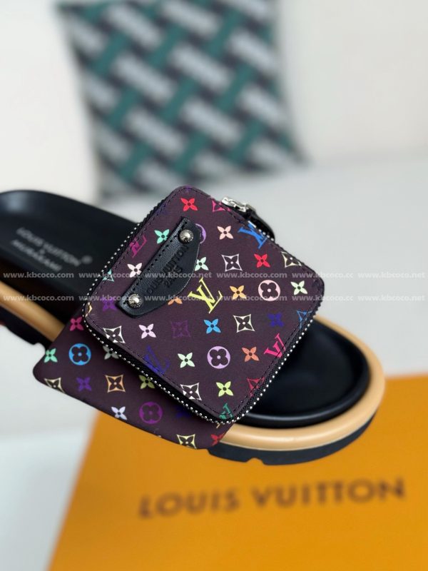 「#4559」LOUIS VUITTON x MURAKAMI Leather Flip Flops - Image 7