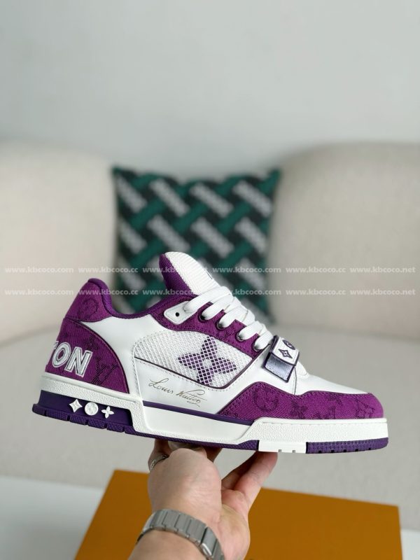 「#4874」LOUIS VUITTON TRAINER SNEAKERS - Image 6