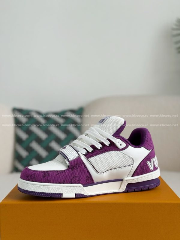 「#4874」LOUIS VUITTON TRAINER SNEAKERS - Image 4
