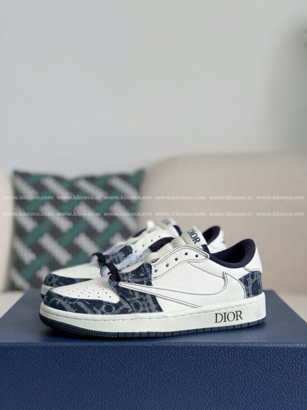 ¡¸#5195¡¹Dior x Jordan Air Jordan 1 Low Golf 6.0 Sneakers - Image 2