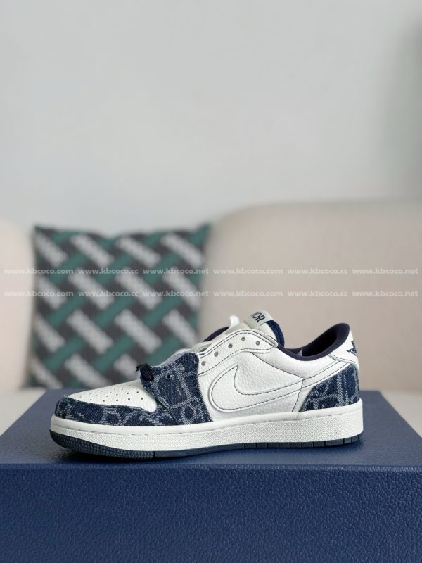 ¡¸#5195¡¹Dior x Jordan Air Jordan 1 Low Golf 6.0 Sneakers - Image 4
