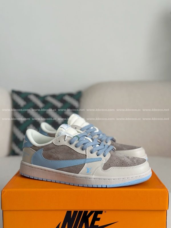 「#5256」LOUIS VUITTON x Jordan Air Jordan 1 Casual Sneakers