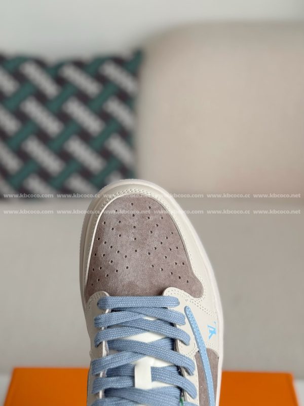 「#5256」LOUIS VUITTON x Jordan Air Jordan 1 Casual Sneakers - Image 9