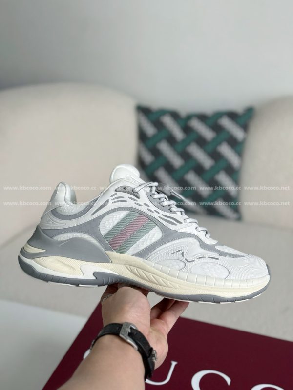 ¡¸#5393¡¹Gucci Mesh Leather Casual Sneakers - Image 6