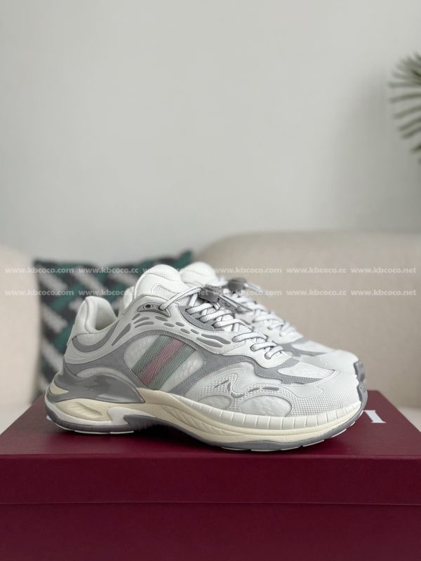 ¡¸#5393¡¹Gucci Mesh Leather Casual Sneakers