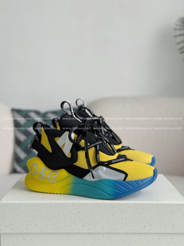 ¡¸#5398¡¹Dolce&Gabbana Mesh Leather Sports Casual Shoes