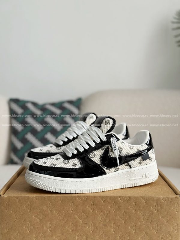 「#5419」Louis Vuitton x Nike Air Force 1 Sneakers - Image 2
