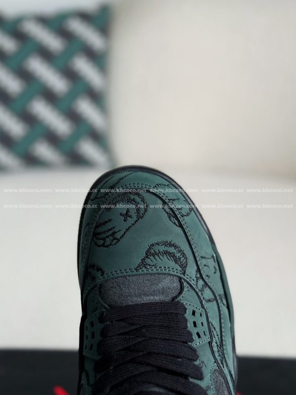¡¸#3573¡¹Jordan Air Jordan 4 retro kaws suede lightweight wear-resistant non-slip mid-top - Image 8