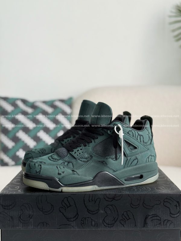 ¡¸#3573¡¹Jordan Air Jordan 4 retro kaws suede lightweight wear-resistant non-slip mid-top - Image 2