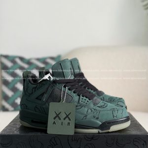 ¡¸#3573¡¹Jordan Air Jordan 4 retro kaws suede lightweight wear-resistant non-slip mid-top