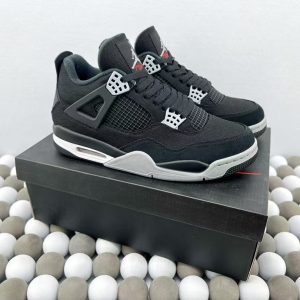 ¡¸#5508¡¹Jordan Air Jordan 4 Retro Eminem Carhartt Retro Basketball Shoes Black