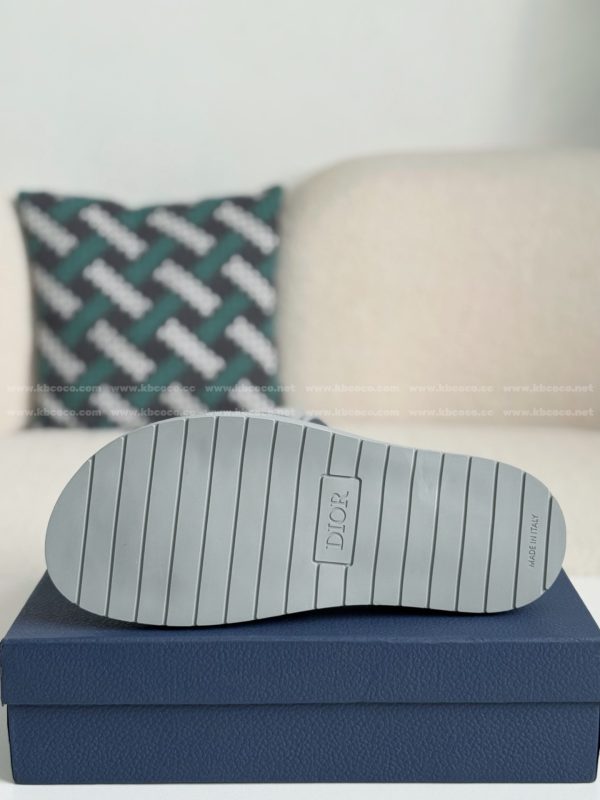 「#5691」Dior Aqua Faux Suede Slippers - Image 5