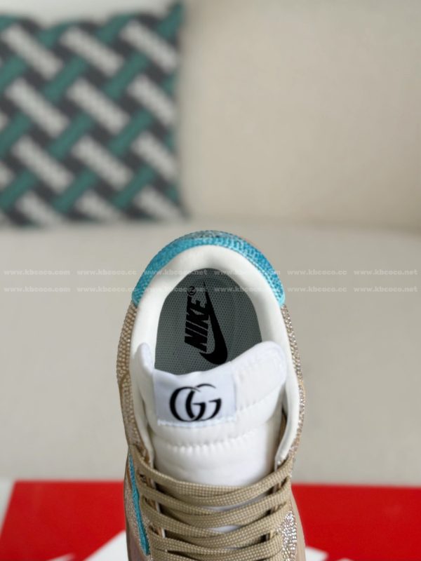 ¡¸#5700¡¹Jordan 1 x Gucci Hand-Set Rhinestones Low Sneakers - Image 9