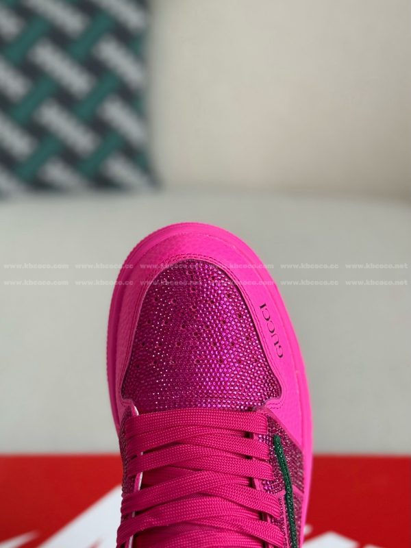 ¡¸#5702¡¹Jordan 1 x Gucci Hand-Set Rhinestones Low Sneakers - Image 10