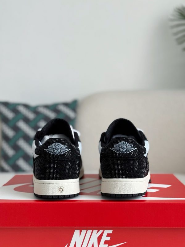 ¡¸#5708¡¹Jordan 1 Hand-Set Rhinestones Low Sneakers - Image 3