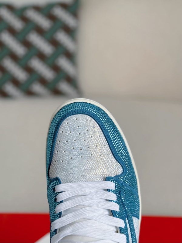 ¡¸#5712¡¹Jordan 1 Hand-Set Rhinestones Low Sneakers - Image 6