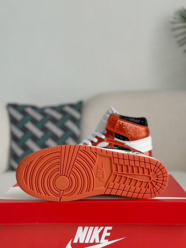 ¡¸#5719¡¹Jordan 1 Off-white Hand-Set Rhinestones High Sneakers - Image 4
