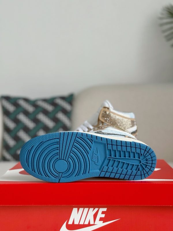 ¡¸#5724¡¹Jordan 1 Hand-Set Rhinestones High Sneakers - Image 4