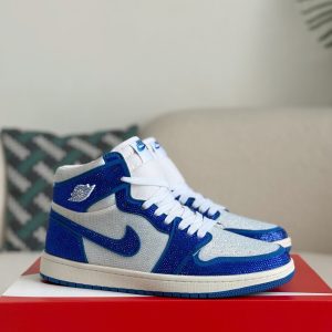 ¡¸#5725¡¹Jordan 1 Hand-Set Rhinestones High Sneakers