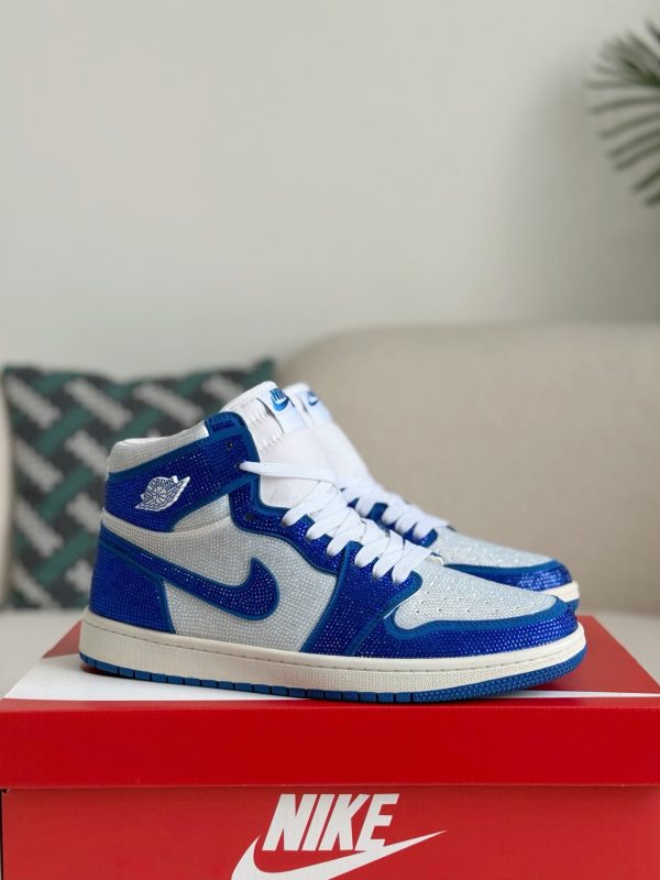 ¡¸#5725¡¹Jordan 1 Hand-Set Rhinestones High Sneakers