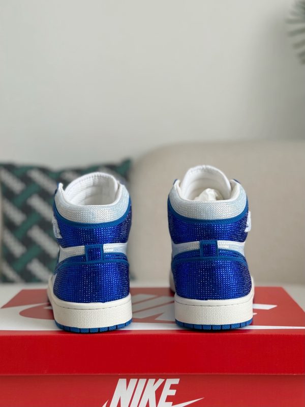 ¡¸#5725¡¹Jordan 1 Hand-Set Rhinestones High Sneakers - Image 3