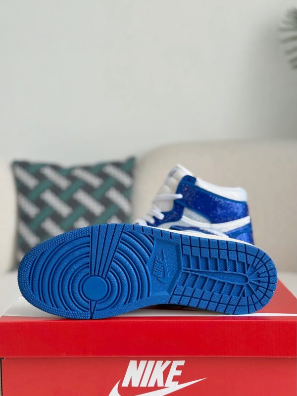 ¡¸#5725¡¹Jordan 1 Hand-Set Rhinestones High Sneakers - Image 4
