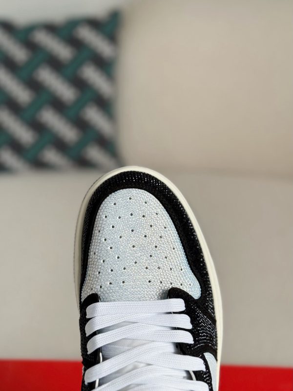 ¡¸#5726¡¹Jordan 1 Hand-Set Rhinestones High Sneakers - Image 6