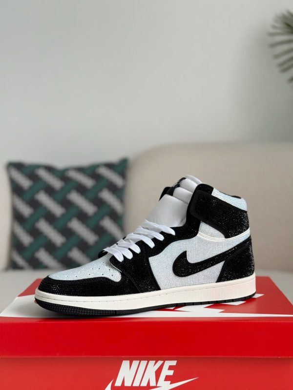 ¡¸#5726¡¹Jordan 1 Hand-Set Rhinestones High Sneakers - Image 9
