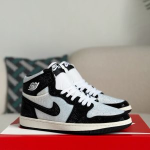 ¡¸#5726¡¹Jordan 1 Hand-Set Rhinestones High Sneakers