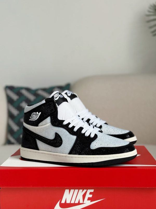 ¡¸#5726¡¹Jordan 1 Hand-Set Rhinestones High Sneakers