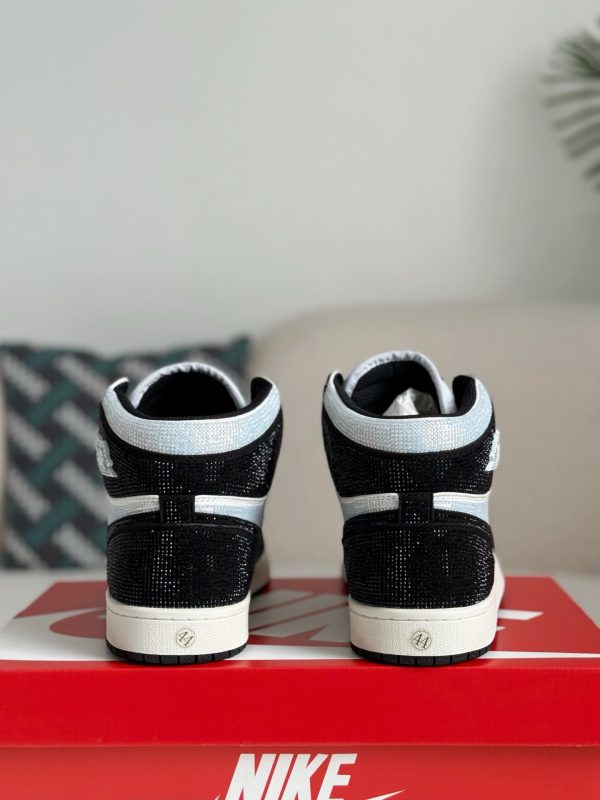 ¡¸#5726¡¹Jordan 1 Hand-Set Rhinestones High Sneakers - Image 3