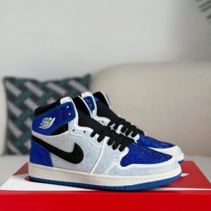 ¡¸#5727¡¹Jordan 1 Hand-Set Rhinestones High Sneakers