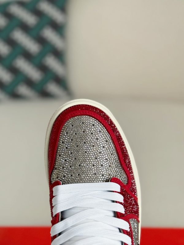 ¡¸#5728¡¹Jordan 1 Hand-Set Rhinestones High Sneakers - Image 6