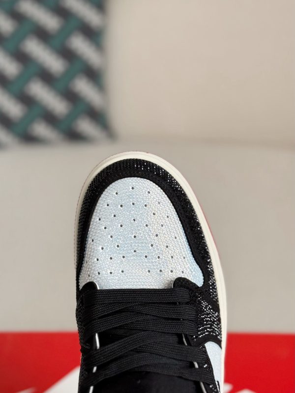 ¡¸#5729¡¹Jordan 1 Hand-Set Rhinestones High Sneakers - Image 6
