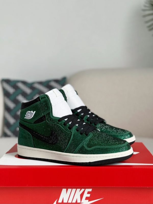 ¡¸#5732¡¹Jordan 1 Hand-Set Rhinestones High Sneakers