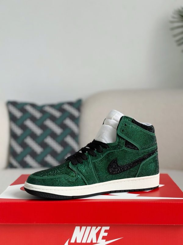 ¡¸#5732¡¹Jordan 1 Hand-Set Rhinestones High Sneakers - Image 9