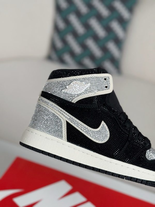 ¡¸#5733¡¹Jordan 1 Hand-Set Rhinestones High Sneakers - Image 8