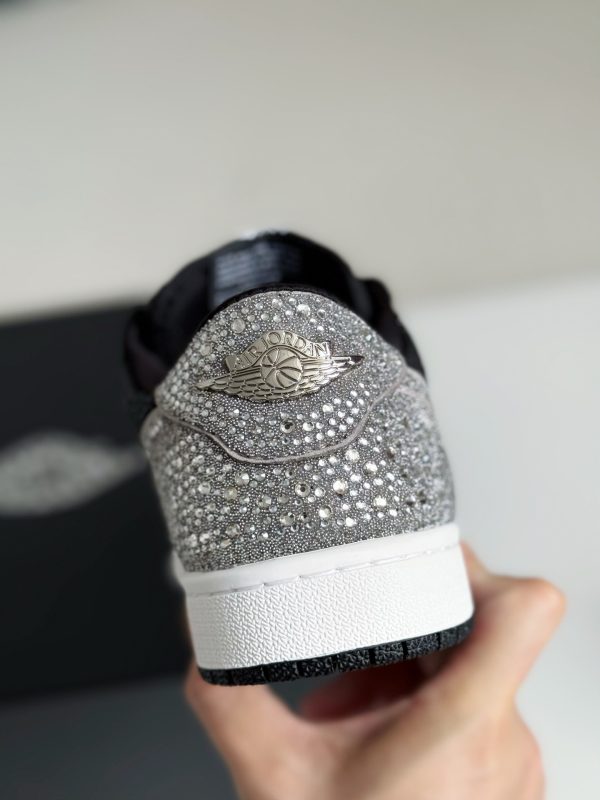 ¡¸#5699¡¹Jordan 1 Hand-Set Rhinestones Low Sneakers - Image 10